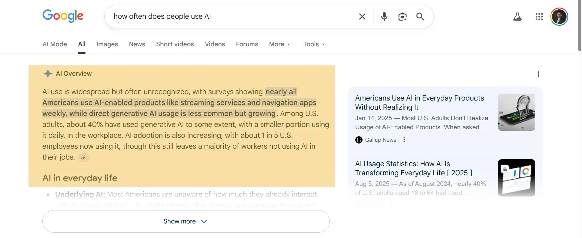 AI-Summary-on-Google-Search